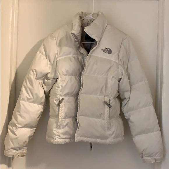 White North Face Down Puffy Coat 
